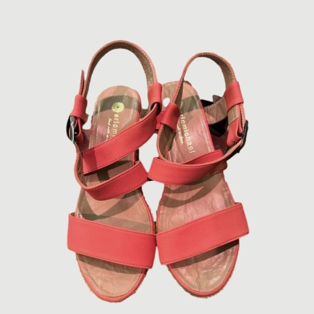 Eric Michael Spanish Leather Espadrilles Size 9